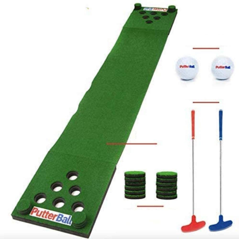 putterball golf practice game, beer pong style