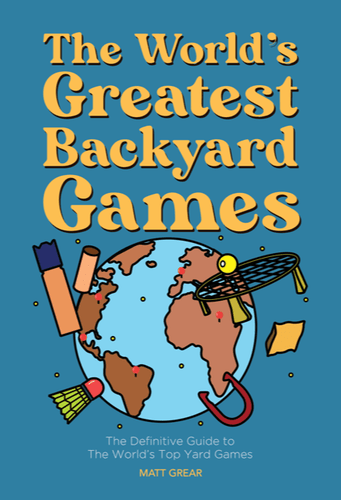 coffee table book cover of the world's greatest backyard games