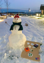 Load image into Gallery viewer, picture of a snowman and bru bag
